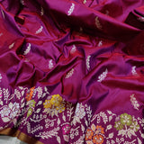 Walia handwoven kadwa saree