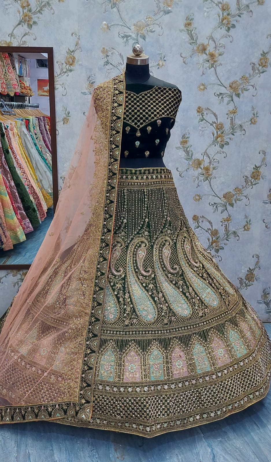 Jodhana wedding indian traditional lehanga choli - Saffronfashionindia