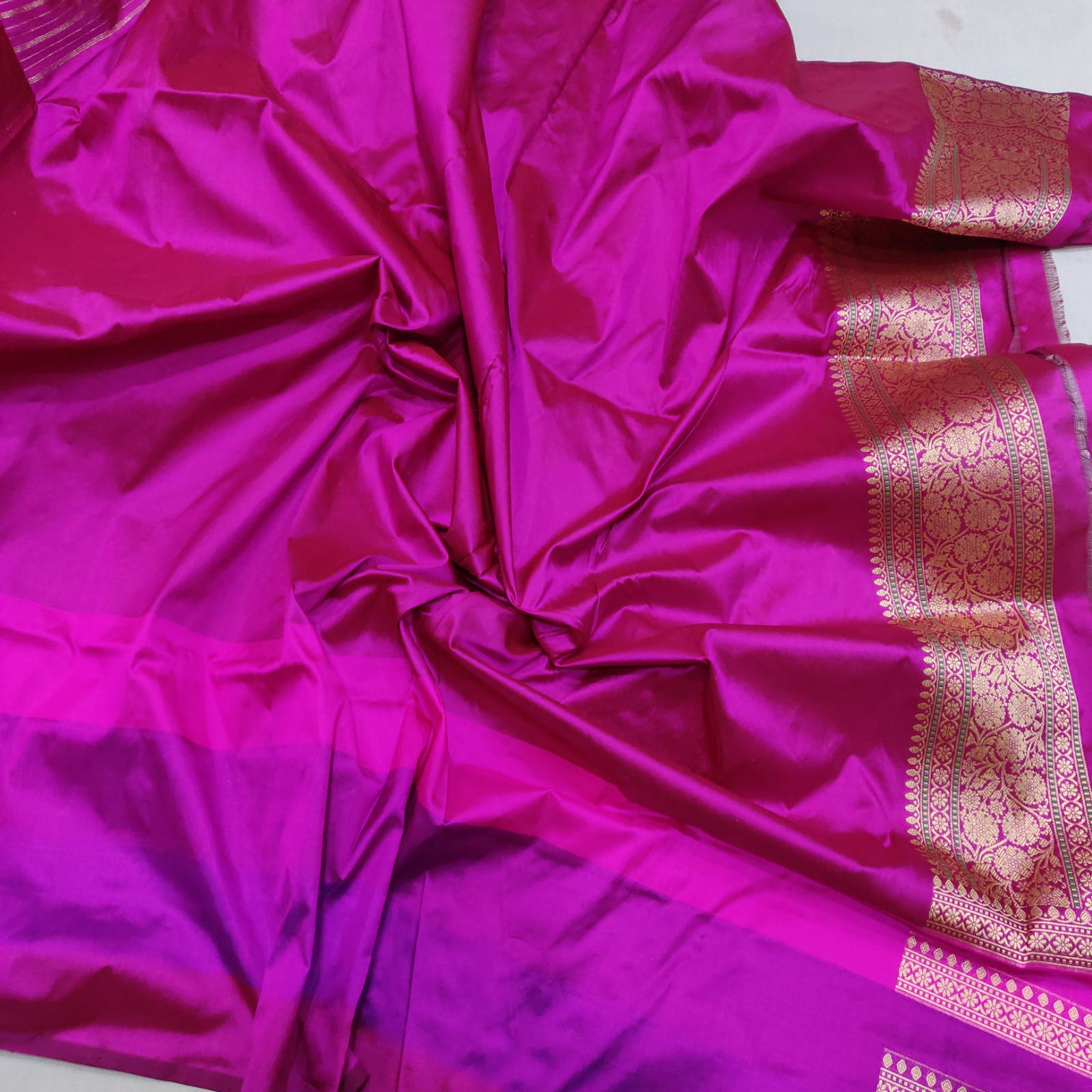 Preenam Katan pink beautiful sarees - Saffronfashionindia