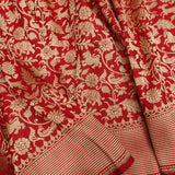 Rivaaz red bridal Katan silk sarees