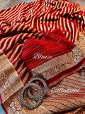 Rosy Banarsi gorgette beautiful sari