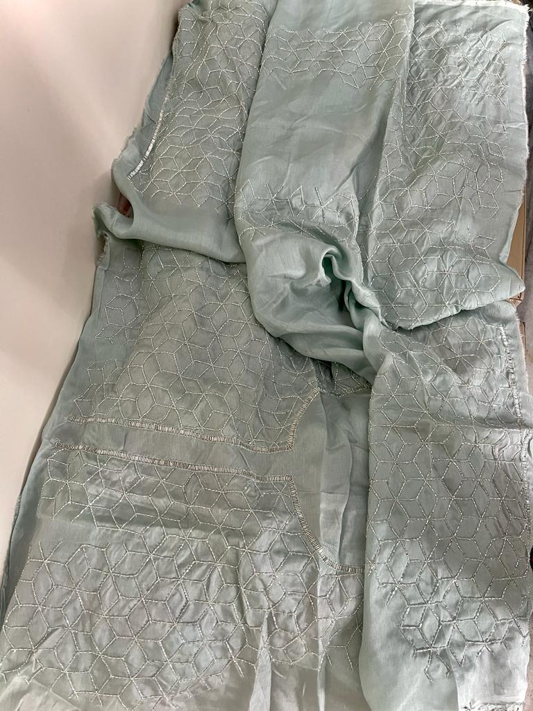 Multi saree organza weaving zari saree - Saffronfashionindia