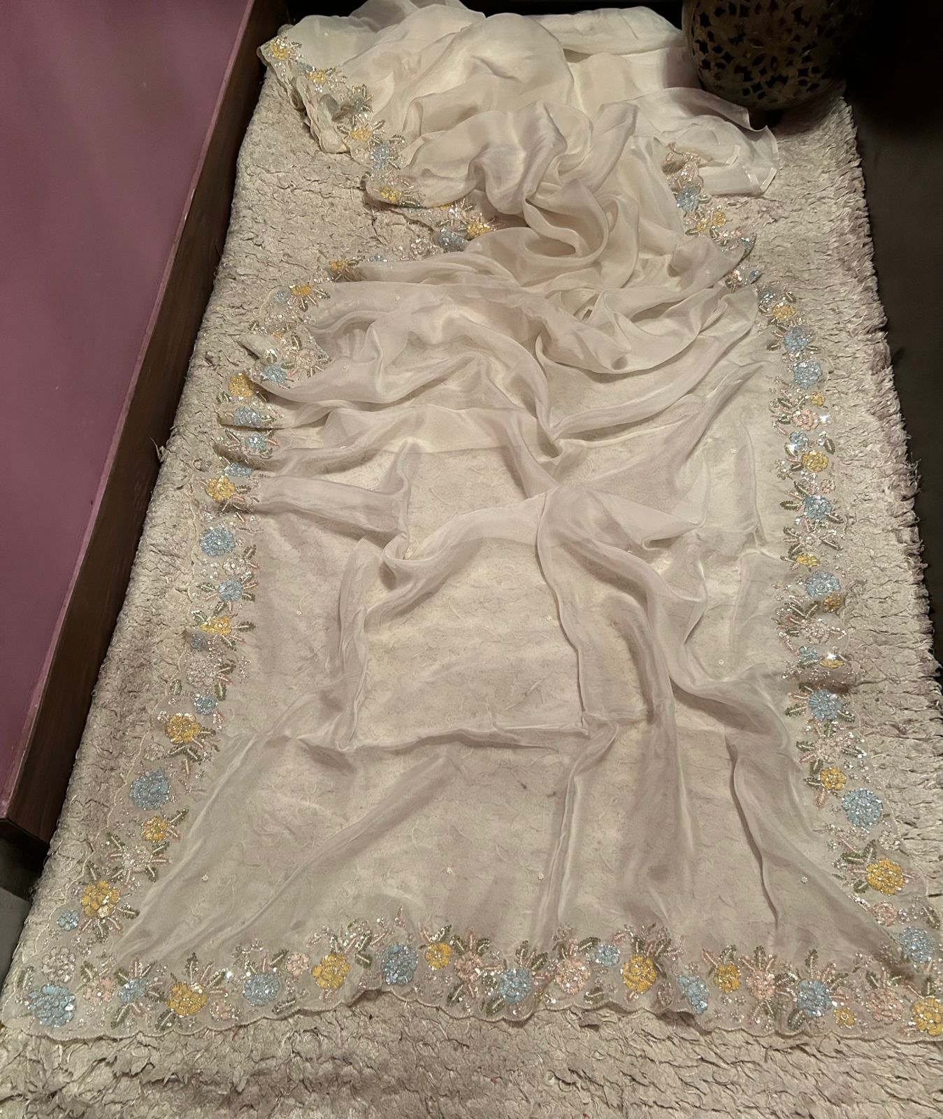 Vanisha premium organza saree - Saffronfashionindia