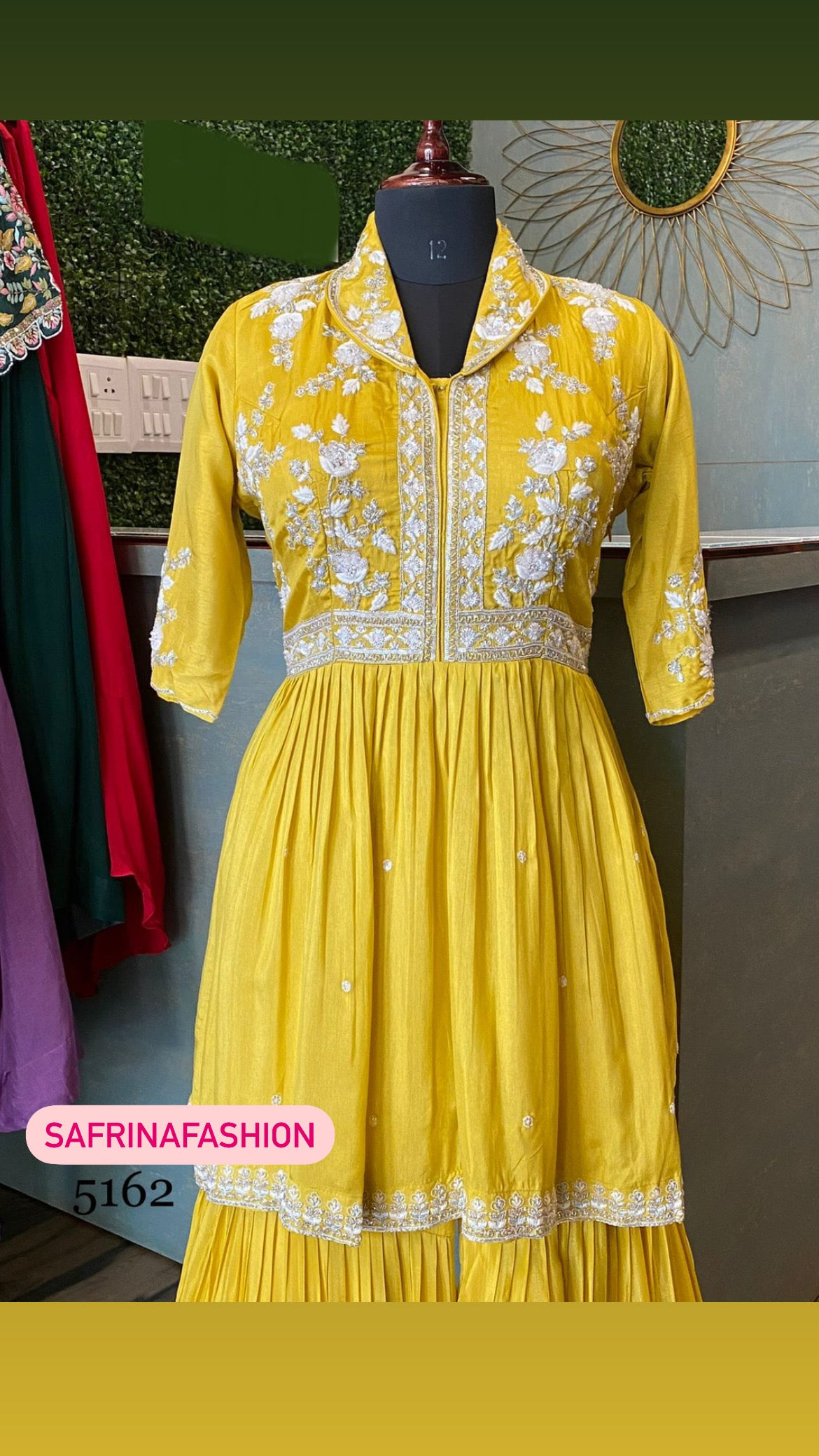 Savisha peplum styled dress - Saffronfashionindia