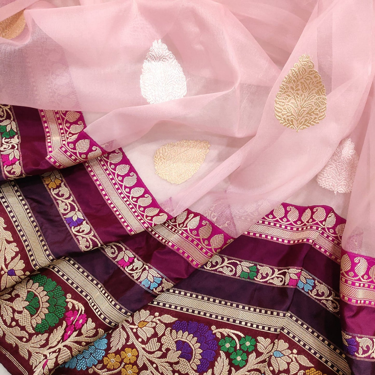 Pini kora exclusive saree - Saffronfashionindia