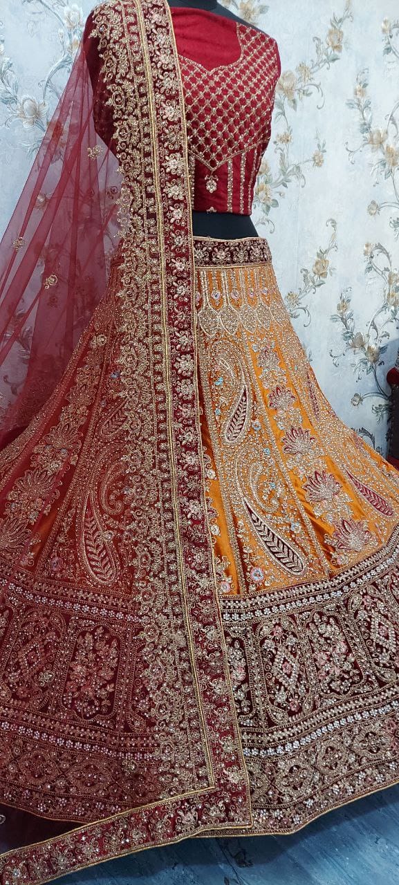 Humera lehanga bridal reception lehanga - Saffronfashionindia