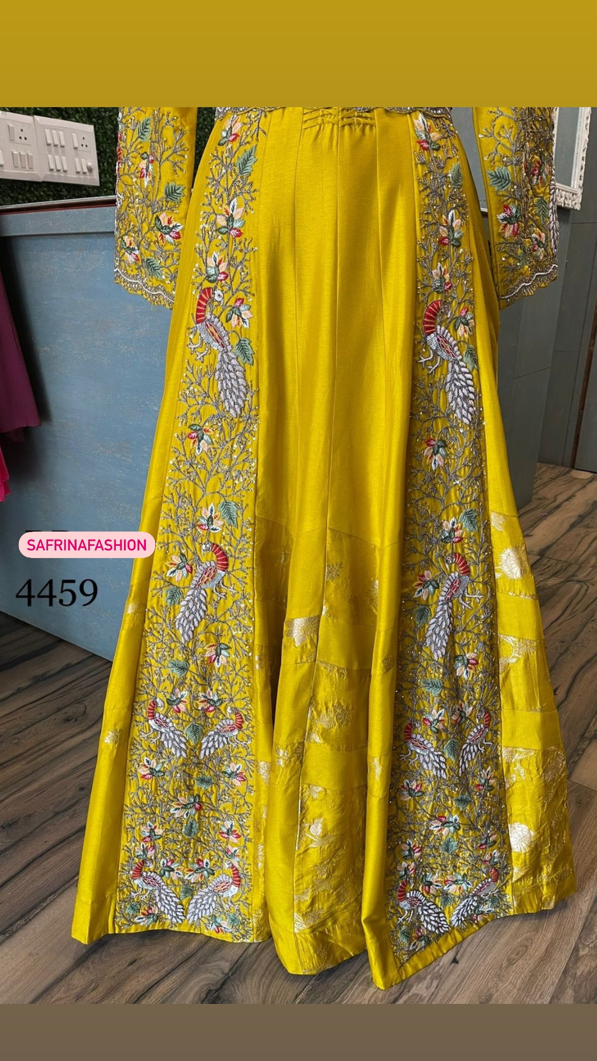 Peacock inspired beautiful bridesmaid dress - Saffronfashionindia