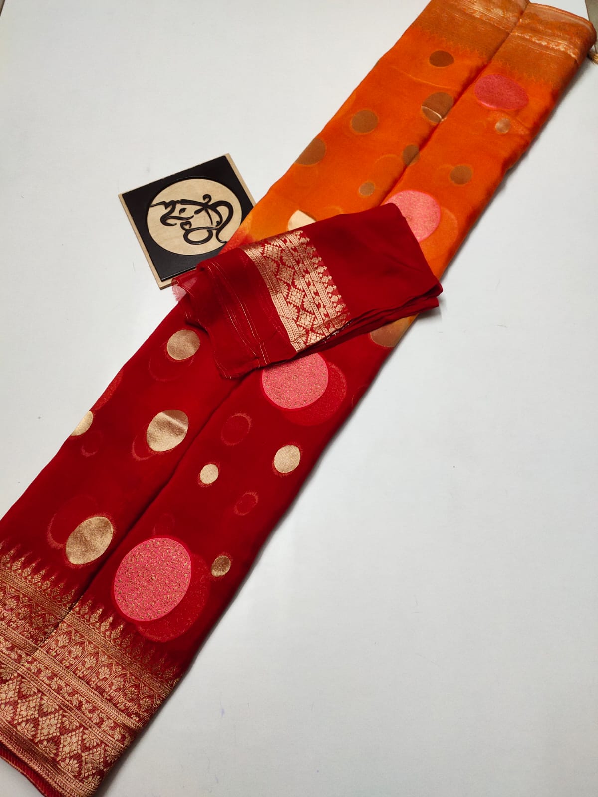 Kruti organza Indian saree - Saffronfashionindia