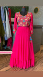 Navesha pink indowestern dress