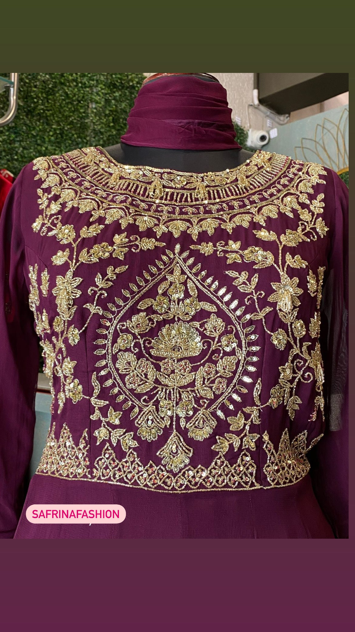 Manya gorgette peplum dress - Saffronfashionindia