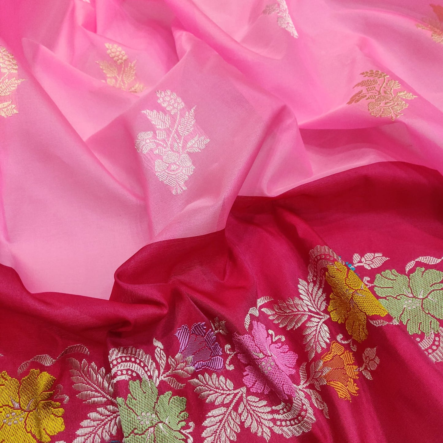 Pinkvilla inspired handwoven saree - Saffronfashionindia