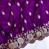 Vanisha Katan silk handwoven kadwa saree