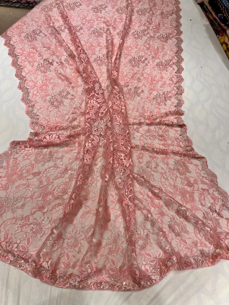 Vani Chaintley lace swarosvki inspired women saree - Saffronfashionindia