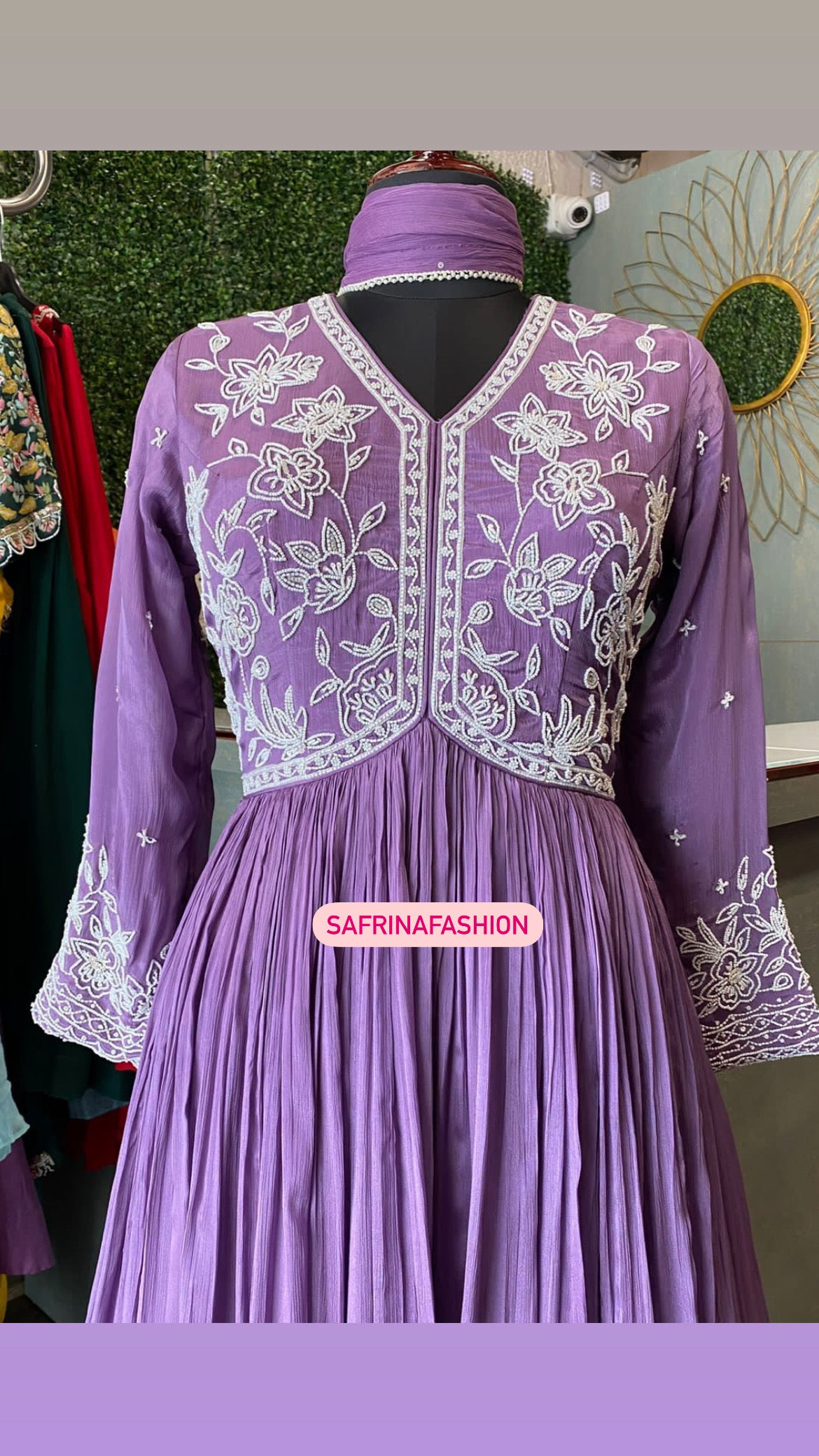 Laina beautiful gown dress - Saffronfashionindia