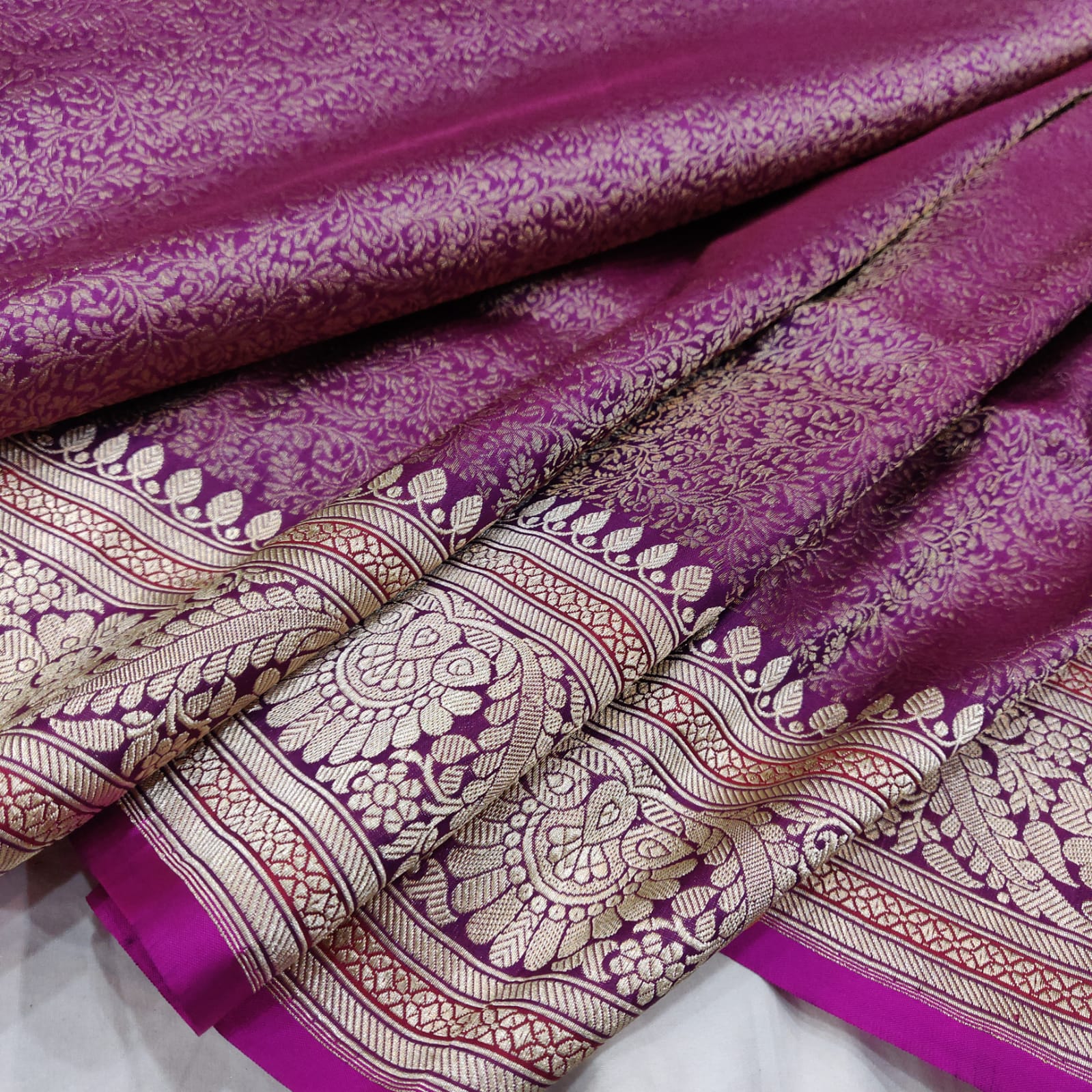 Nohira Katan silk handwoven saree - Saffronfashionindia