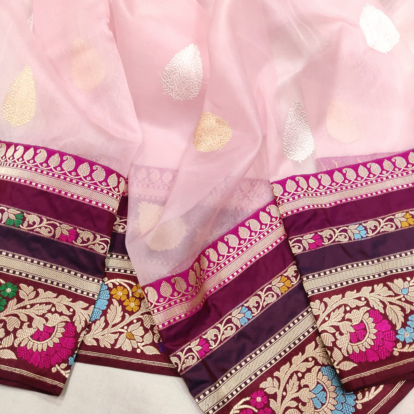 Pini kora exclusive saree - Saffronfashionindia