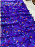 Wishi tantuj muslin jamdani saree