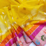 Subesha kora handwoven kadwa saree