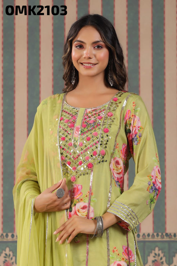 Eid Festive Wear, Indian Designer Georgette top with Georgette sharara –  azrakhkurtis