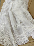 Royal white saree