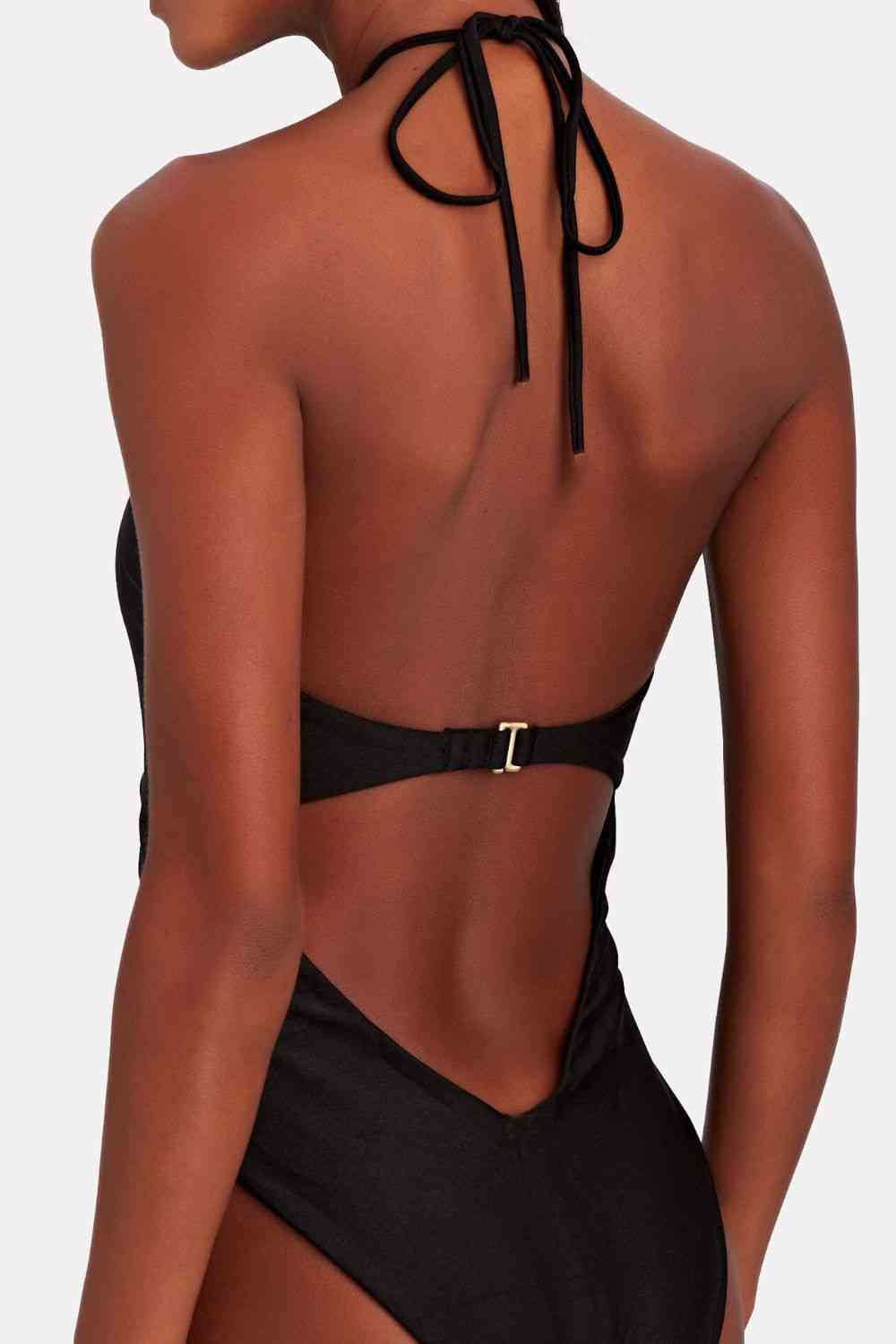 Ring Detail Cutout One-Piece Swimsuit - Saffronfashionindia