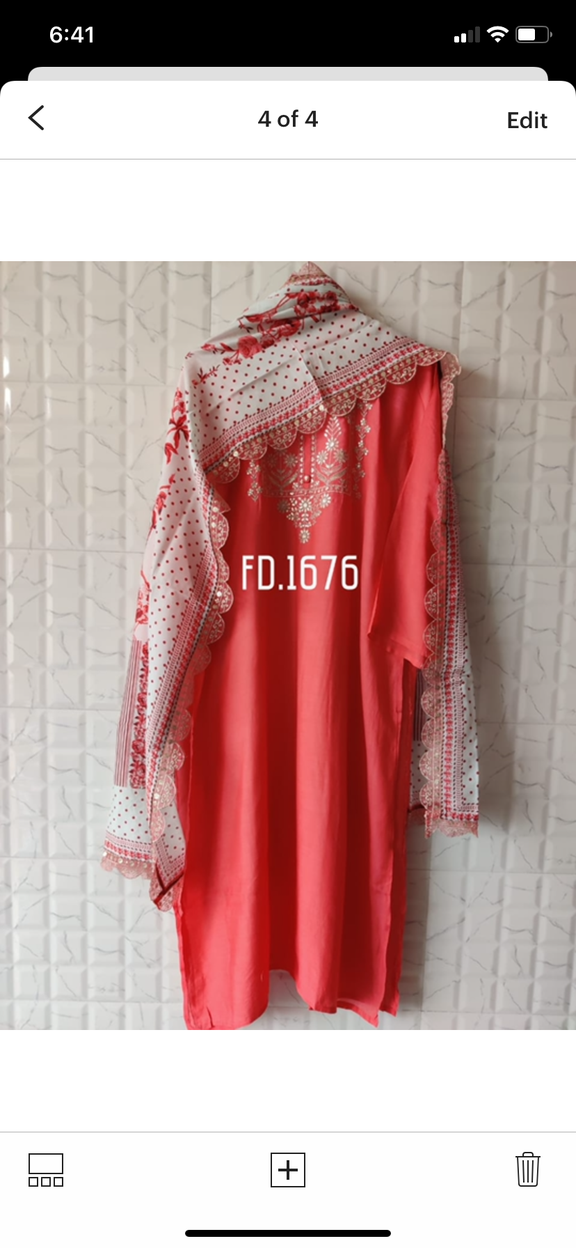 Red salwarsuit - Saffronfashionindia