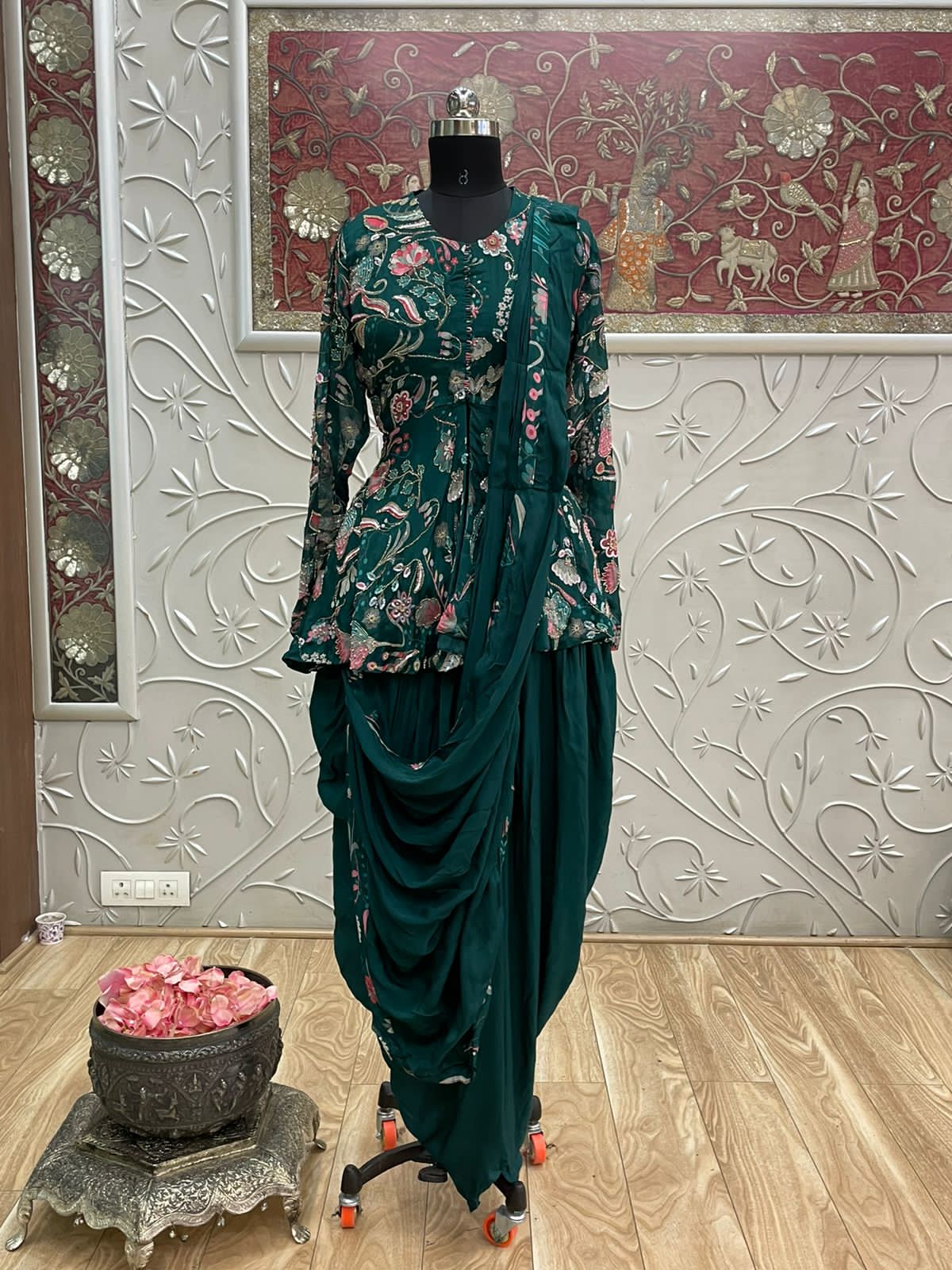 Trendy suits/indowestern suit - Saffronfashionindia