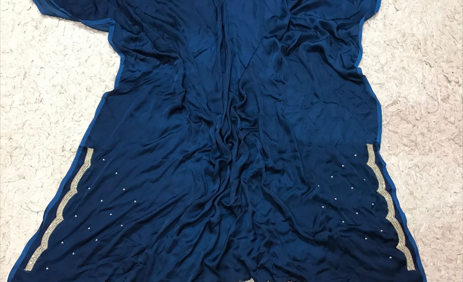 Anisha luxury satin saree - Saffronfashionindia