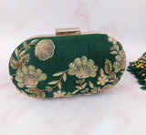 Evening embroidered clutch