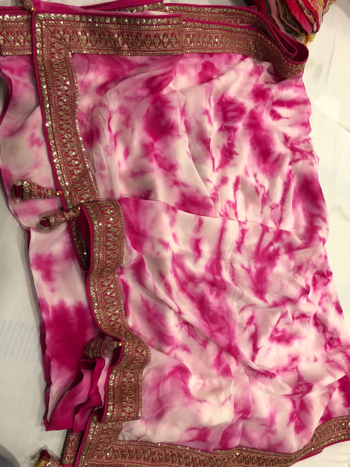 Yanshi organza saree - Saffronfashionindia