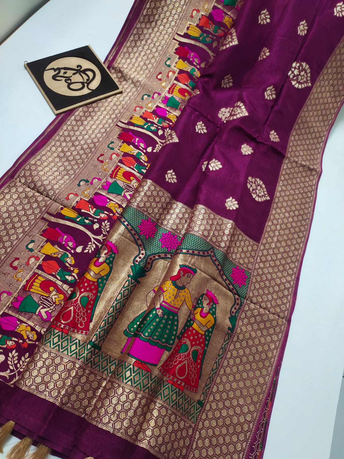 Lavik benaras moonga saree - Saffronfashionindia