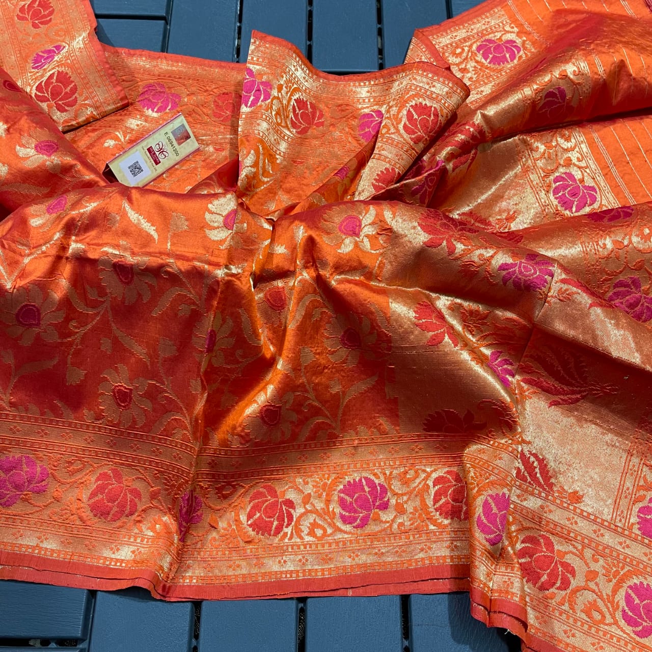 Banarsi antique zari dupatta - Saffronfashionindia