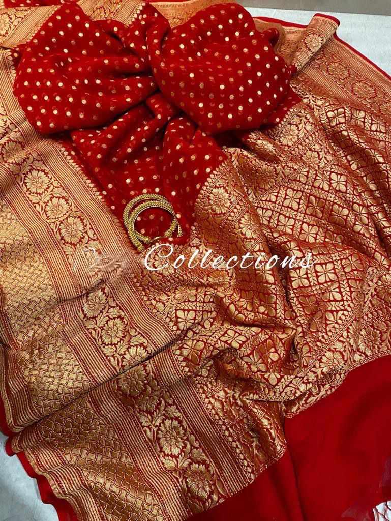 Jodha inspired banarsi saree - Saffronfashionindia