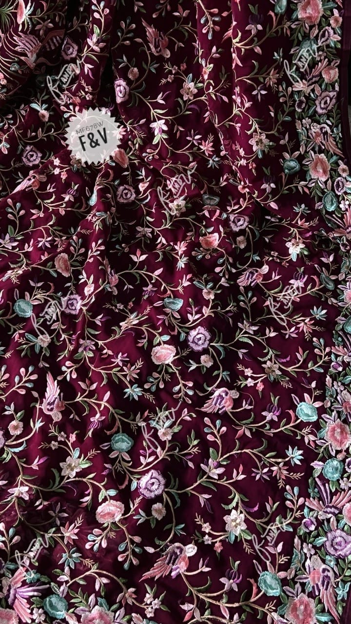 Nashili Parsi inspired saree - Saffronfashionindia