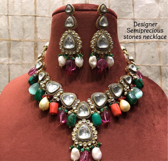 Multi beaded necklace set