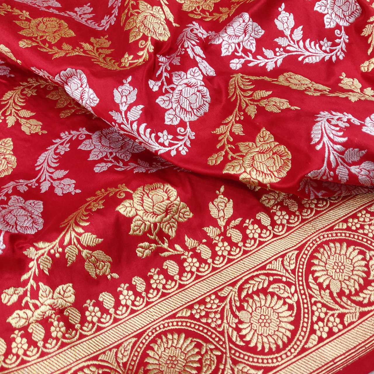 Dulhan inspired Katan dupatta - Saffronfashionindia