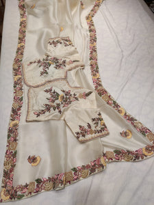 Apima embroidery saree