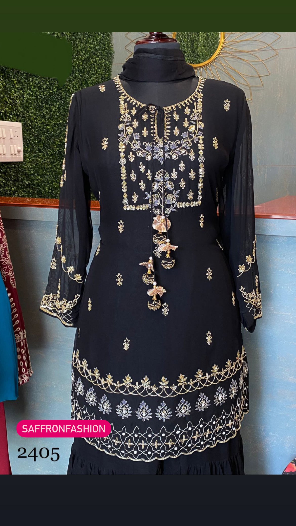 Anjani kurta dress - Saffronfashionindia