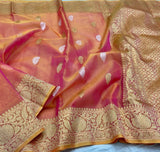 Lizak shaded organza saree