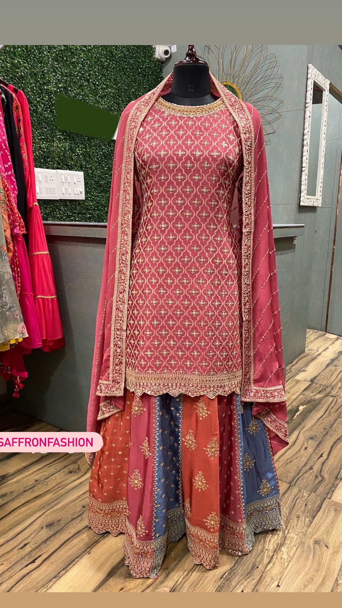 Lucina chinon beautiful dress - Saffronfashionindia