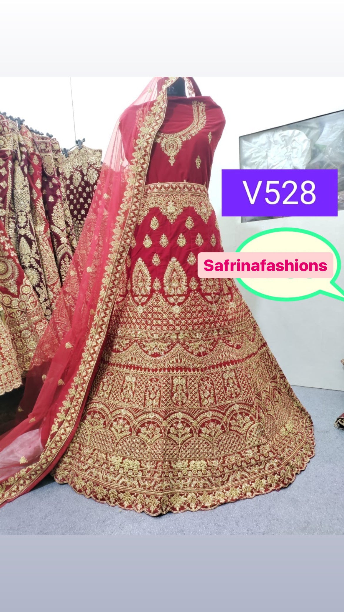 Ridhima Indian traditional Pakistani bridal lehangas - Saffronfashionindia
