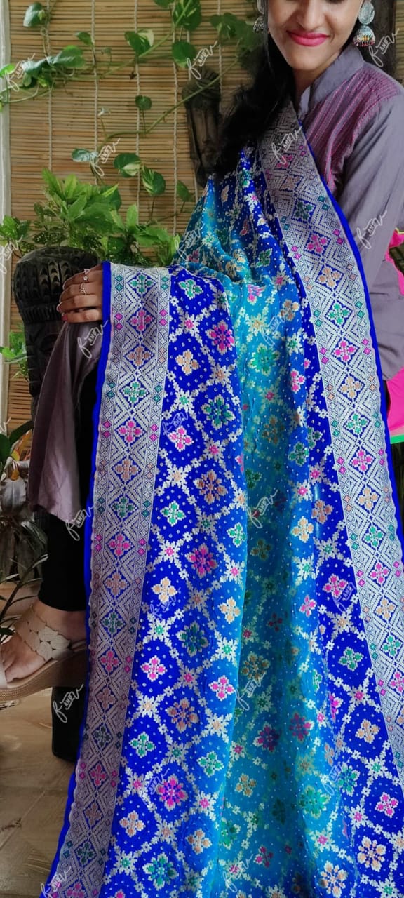 Bandhej Patola dupatta - Saffronfashionindia