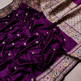 Humera Katan handwoven kadwa saree