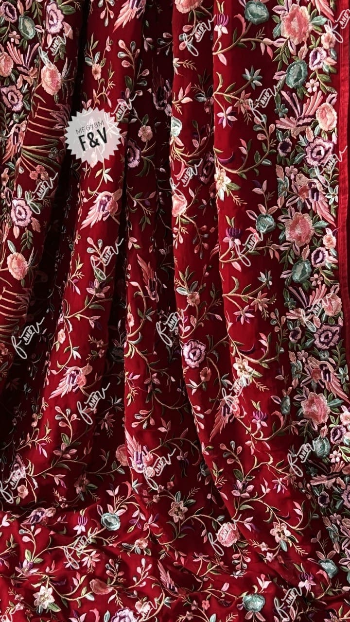 Nashili Parsi inspired saree - Saffronfashionindia