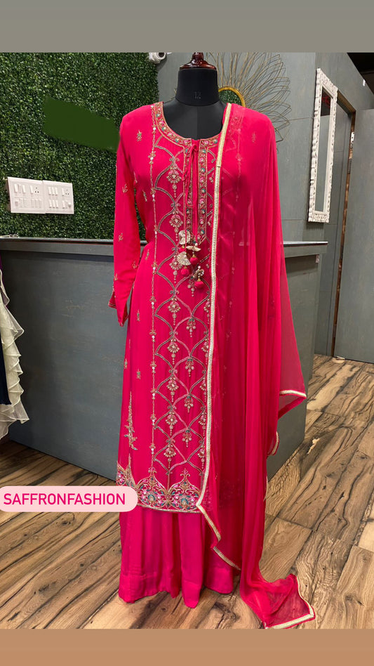 Laboni embroidery gown dress - Saffronfashionindia