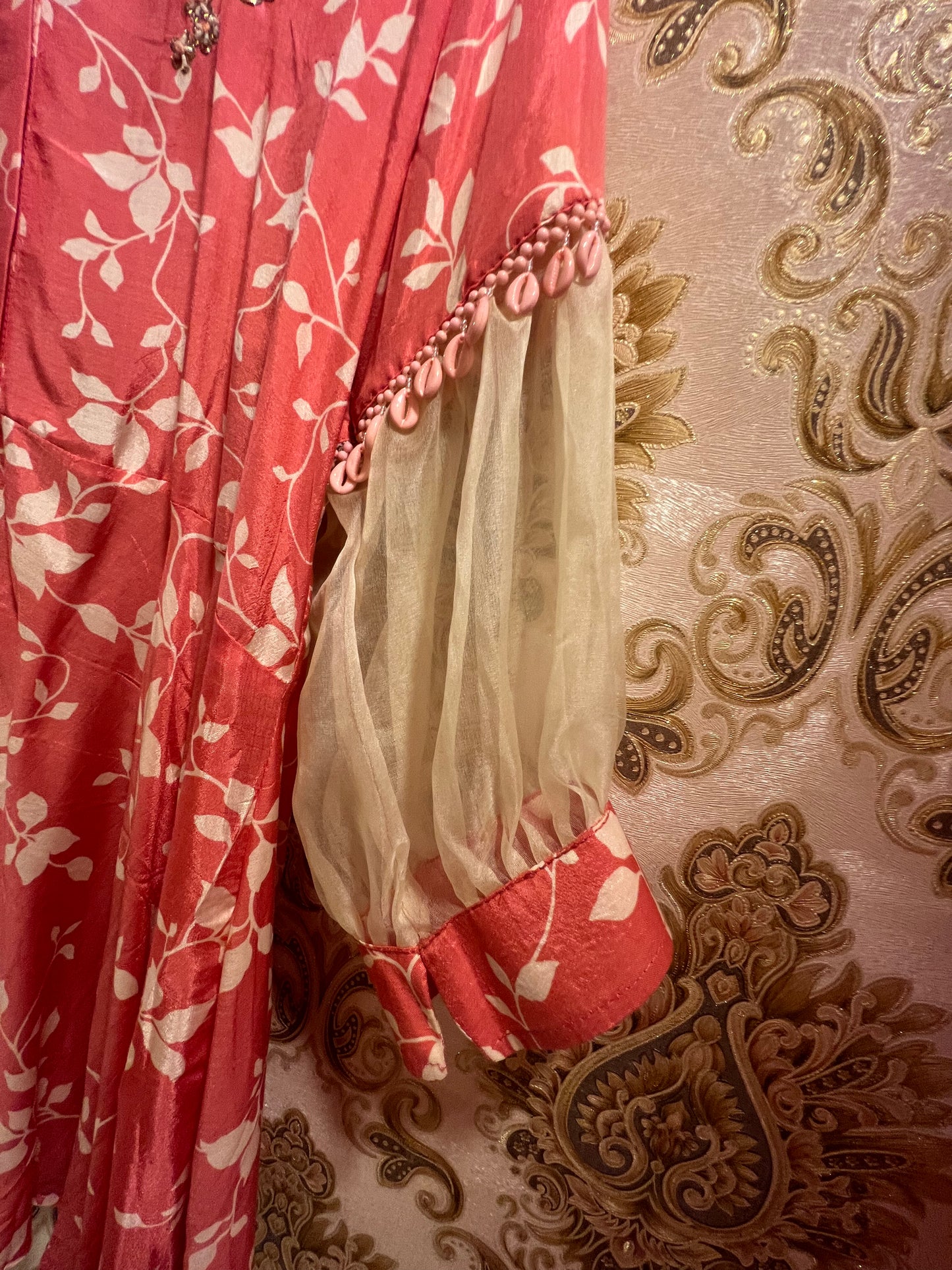 Peach beautiful cord set women clothing cord set SaffronFashion