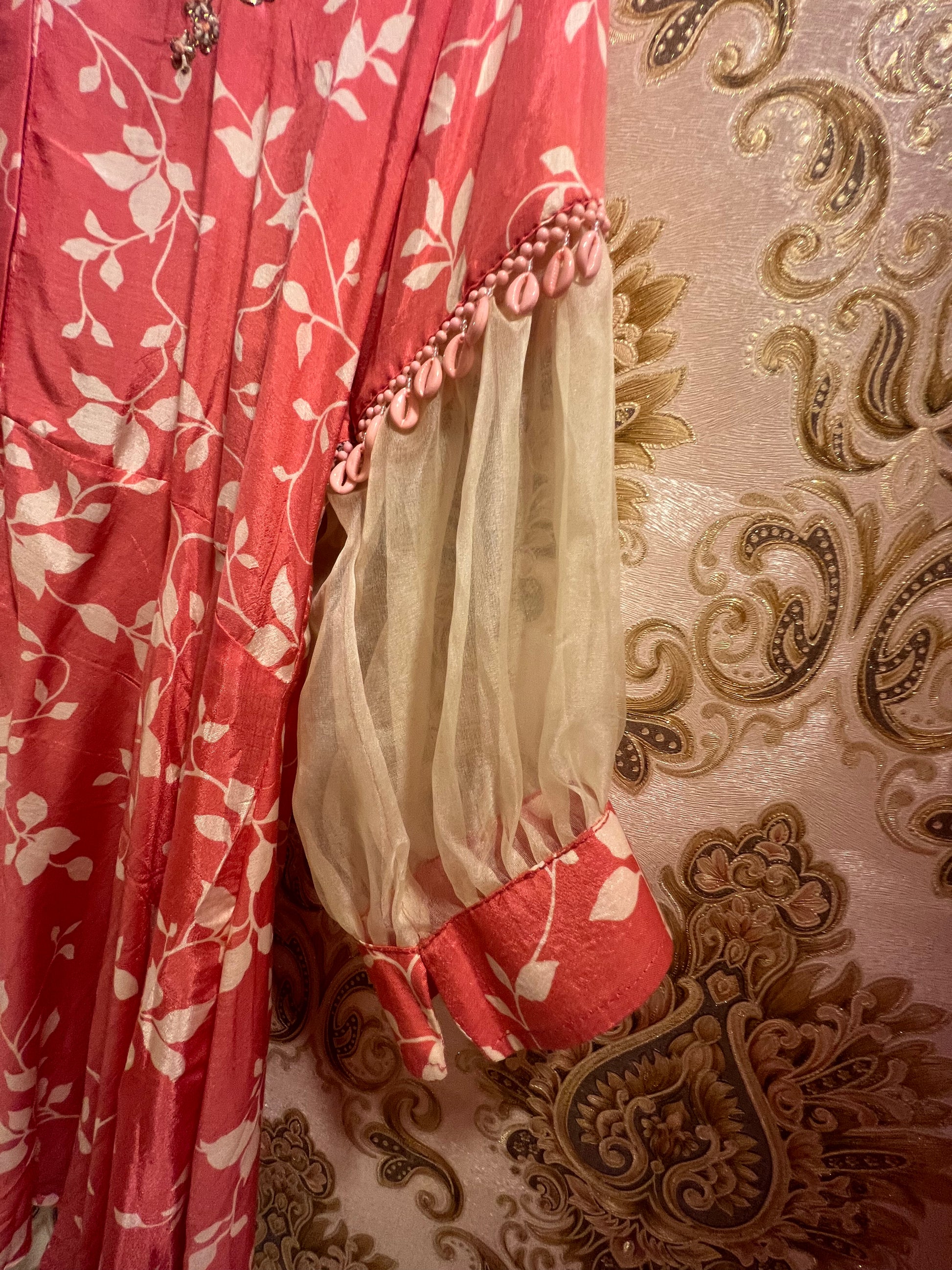 Peach beautiful cord set women clothing cord set SaffronFashion