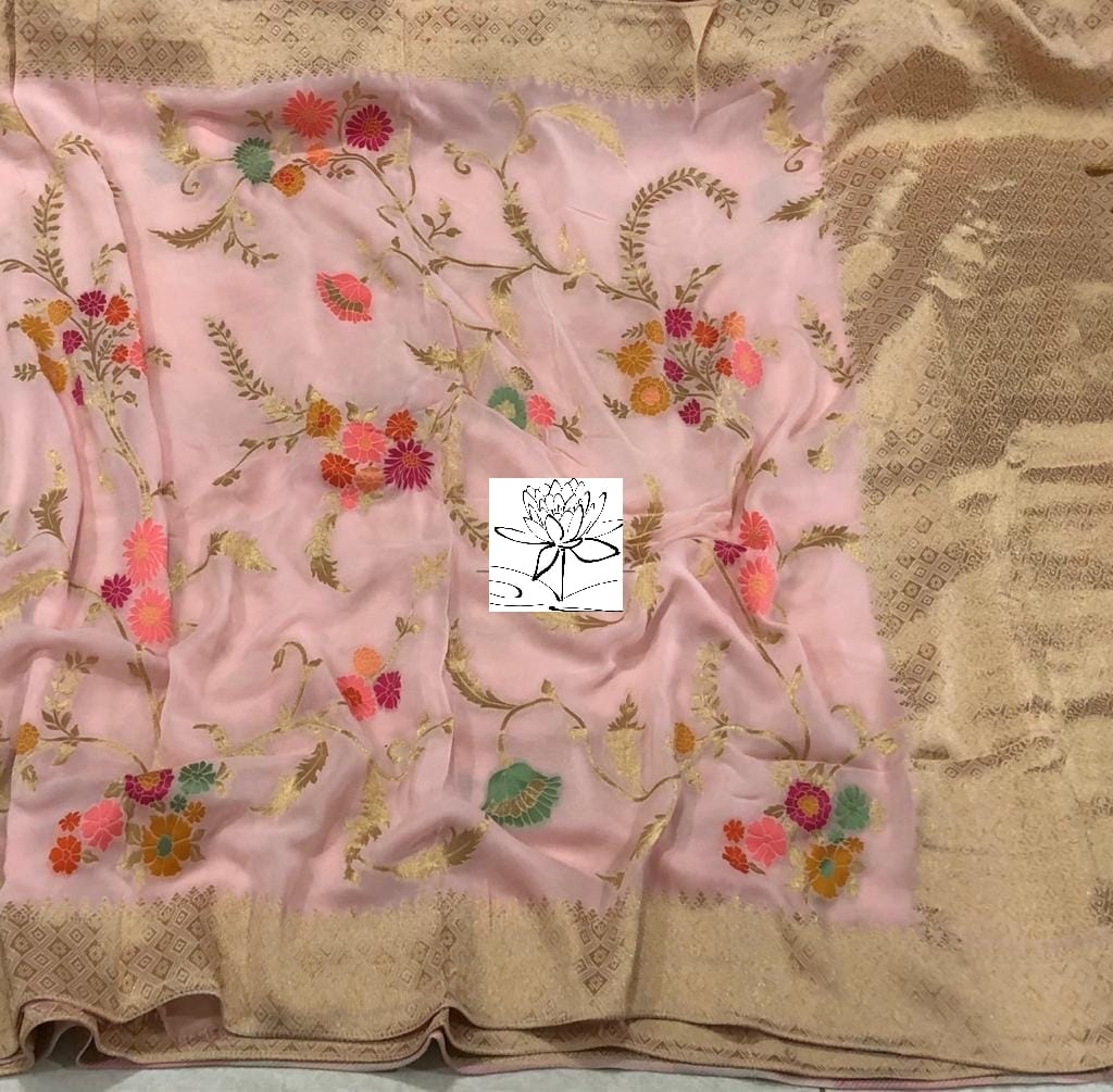 Rimika khaddi banarsi saree - Saffronfashionindia