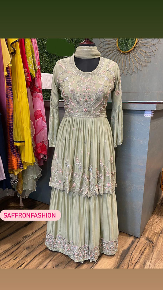 Janara beautiful gown - Saffronfashionindia