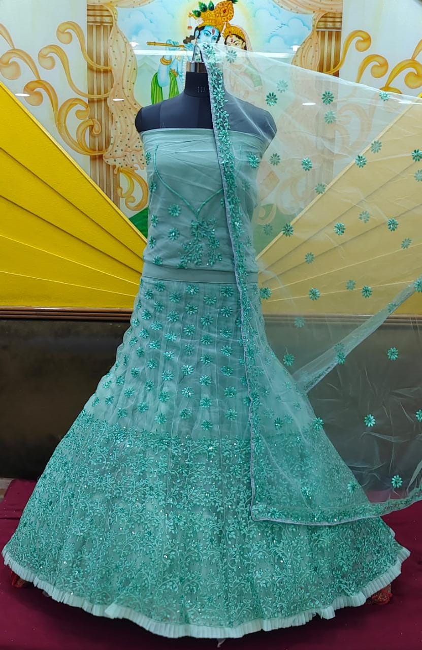 Susan stylish reception lehanga choli - Saffronfashionindia